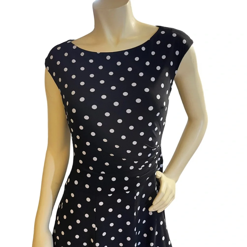 Lauren Ralph Lauren Polka Dot Dress Size 10 - Picture 4 of 13